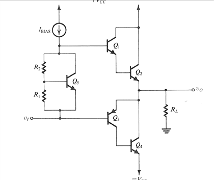 Consider the compound-transistor class AB output | Chegg.com