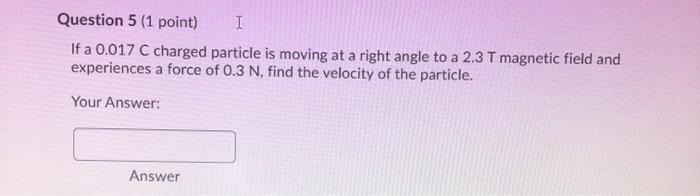 Solved Magnetic Force Moving charge generates a magnetic | Chegg.com