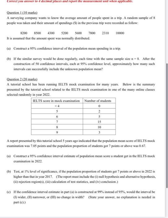 Solved Correct your answer to 1 decimal places and report | Chegg.com