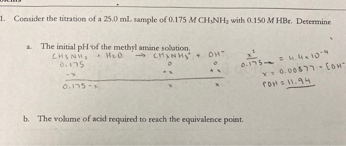 Solved 1. Consider The Titration Of A 25.0 ML Sample Of | Chegg.com