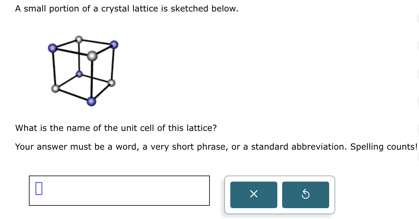 Solved A small portion of a crystal lattice is sketched | Chegg.com