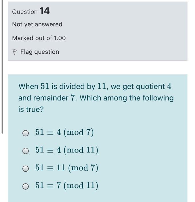 Solved Question 11 Not yet answered Marked out of 1.00 P | Chegg.com