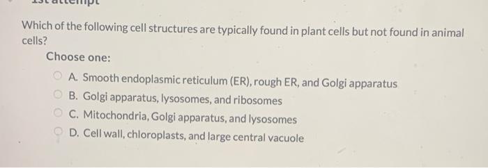 which of the following structures is found in all cells