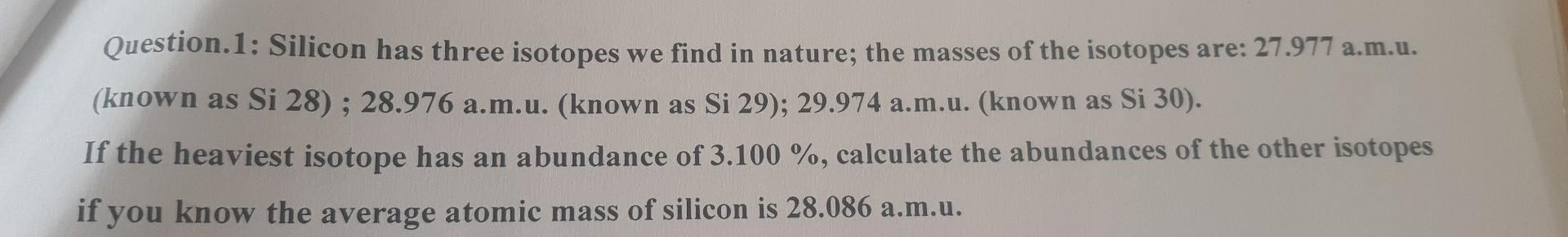 Shocking Truth About This Specific Silicon Isotopes Name - ruznxlo