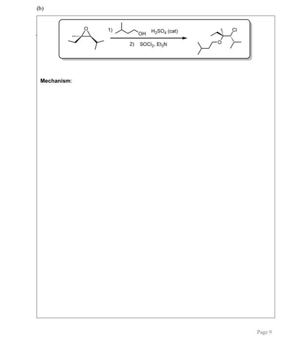 Solved Mechanism: | Chegg.com
