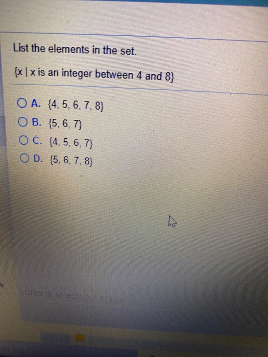 Solved List the elements in the set. {x | x is an integer | Chegg.com