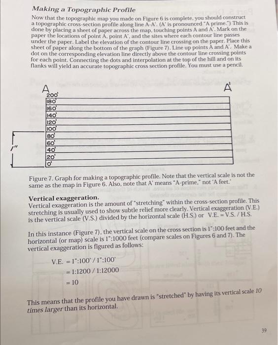 Solved Part 5. Discussion questions about topographic maps