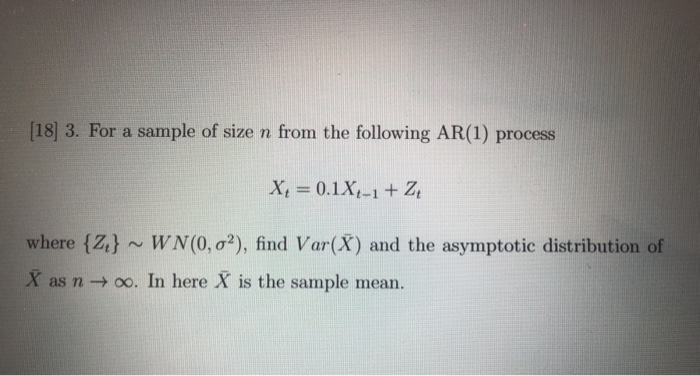 Solved [18] 3. For a sample of size n from the following | Chegg.com