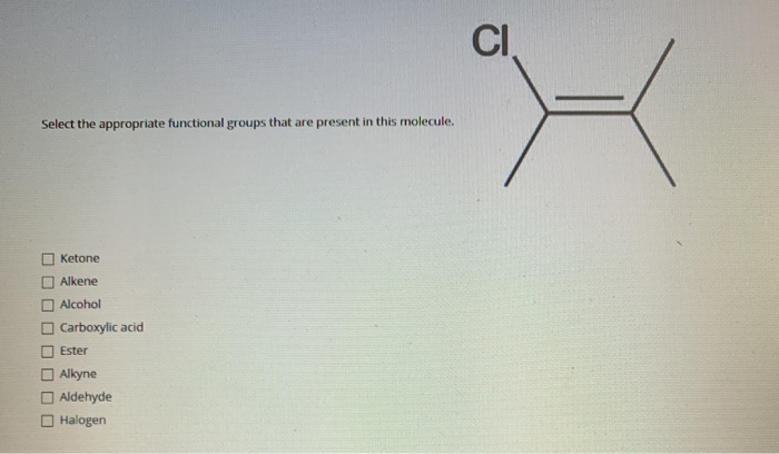 Solved CI Select the appropriate functional groups that are | Chegg.com