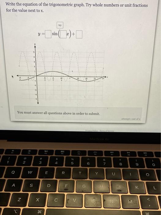 Solved Write the equation of the trigonometric graph. Try | Chegg.com