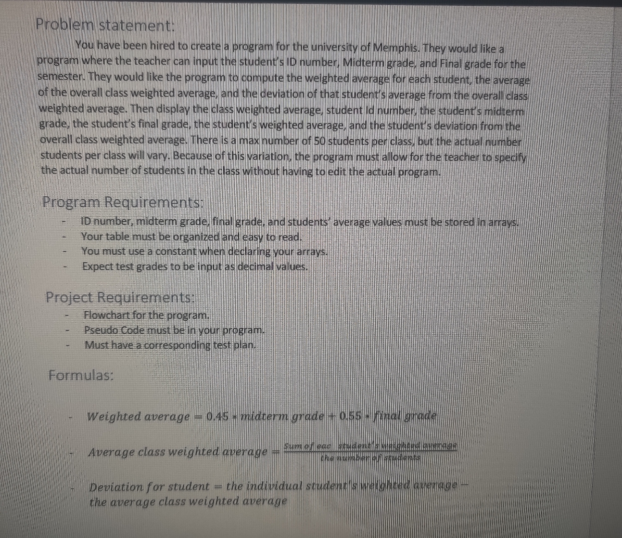 Solved Problem statement:You have been hired to create a | Chegg.com