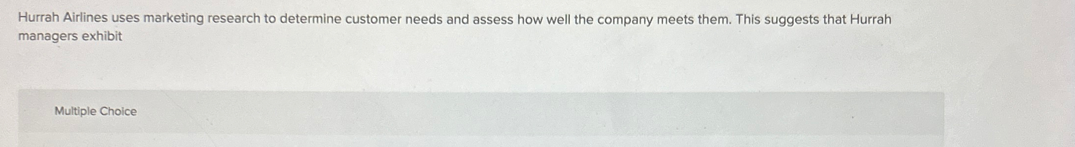 Solved Hurrah Airlines uses marketing research to determine | Chegg.com