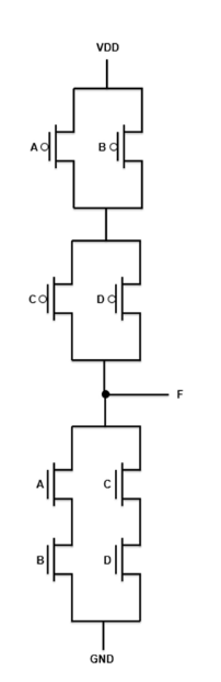 Solved Given the CMOS circuit diagram, find the equation for | Chegg.com