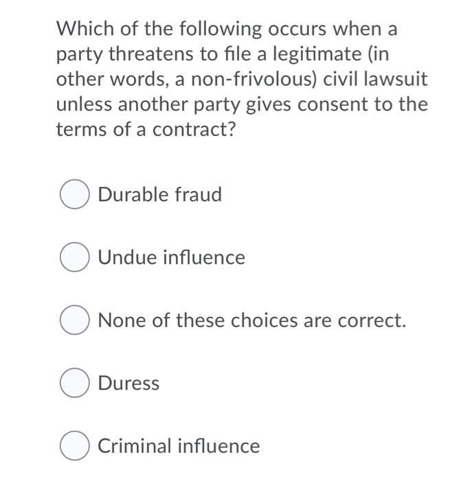 Solved This Is A Business Law Question PLEASE I Really Need | Chegg.com