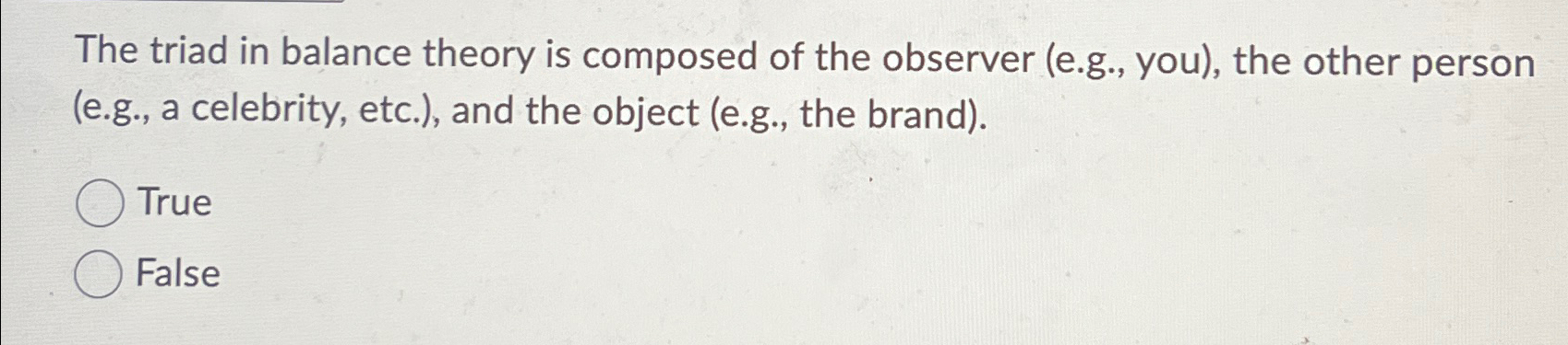 Solved The triad in balance theory is composed of the | Chegg.com