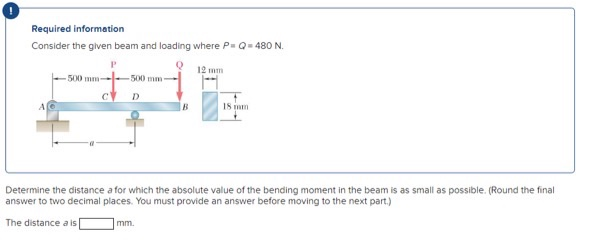 Solved O Required information Consider the given beam and | Chegg.com