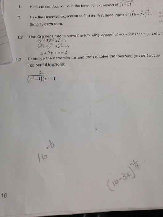 Solved 16 32 7 1 Find The First Four Terms In The Chegg Com