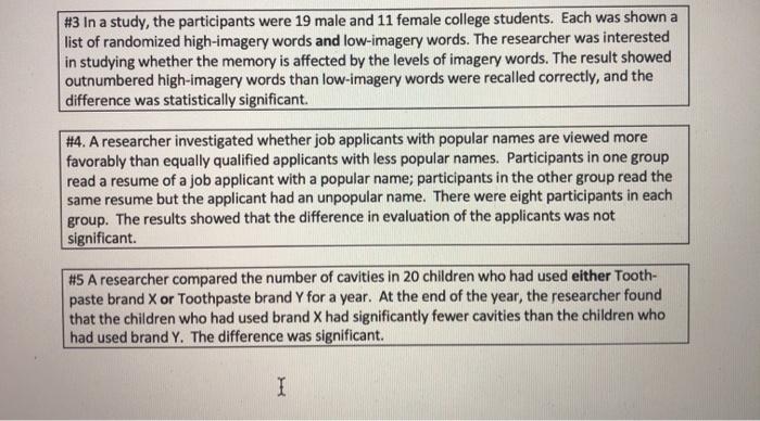 Solved 3 In a study the participants were 19 male and 11 Chegg