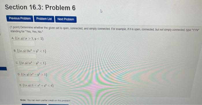 Solved Section 16.3: Problem 6 Previous Problem Problem List | Chegg.com
