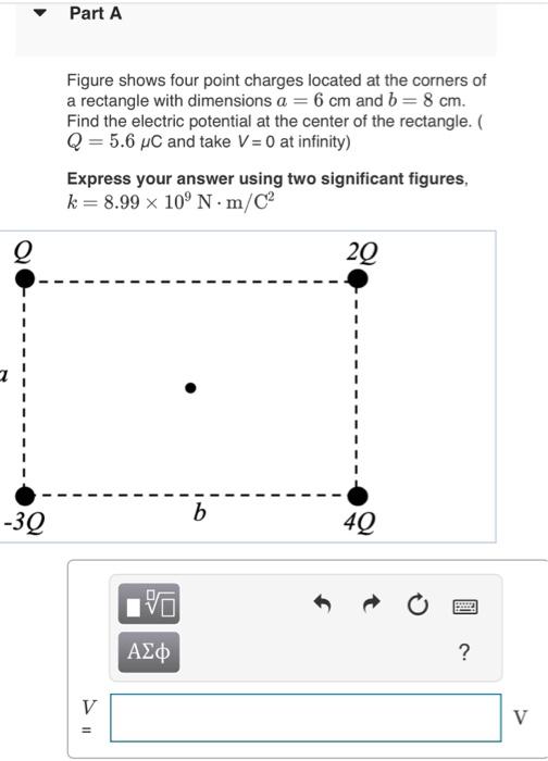 Solved Figure Shows Four Point Charges Located At The | Chegg.com