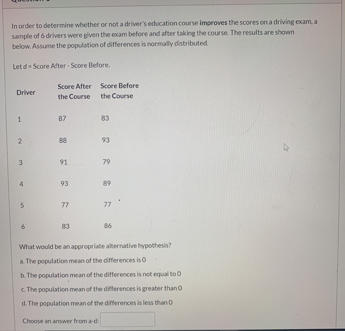 solved-in-order-to-determine-whether-or-not-a-driver-s-chegg