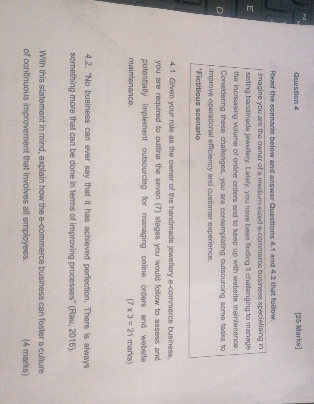 Solved Question 4[25 ﻿Marks]Read the scenario below and | Chegg.com