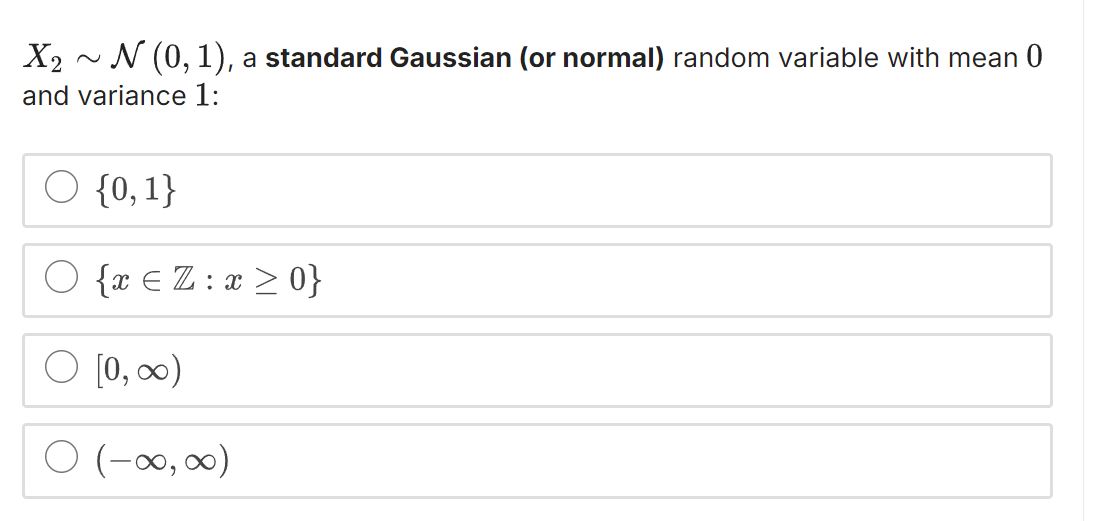 Solved x2∼N(0,1), ﻿a standard Gaussian (or normal) ﻿random | Chegg.com