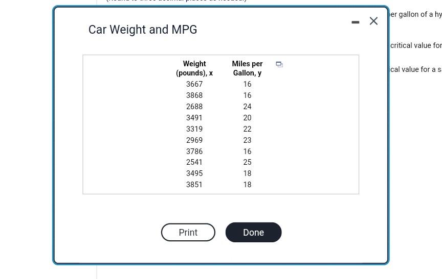 Solved An engineer wants to determine how the weight of a