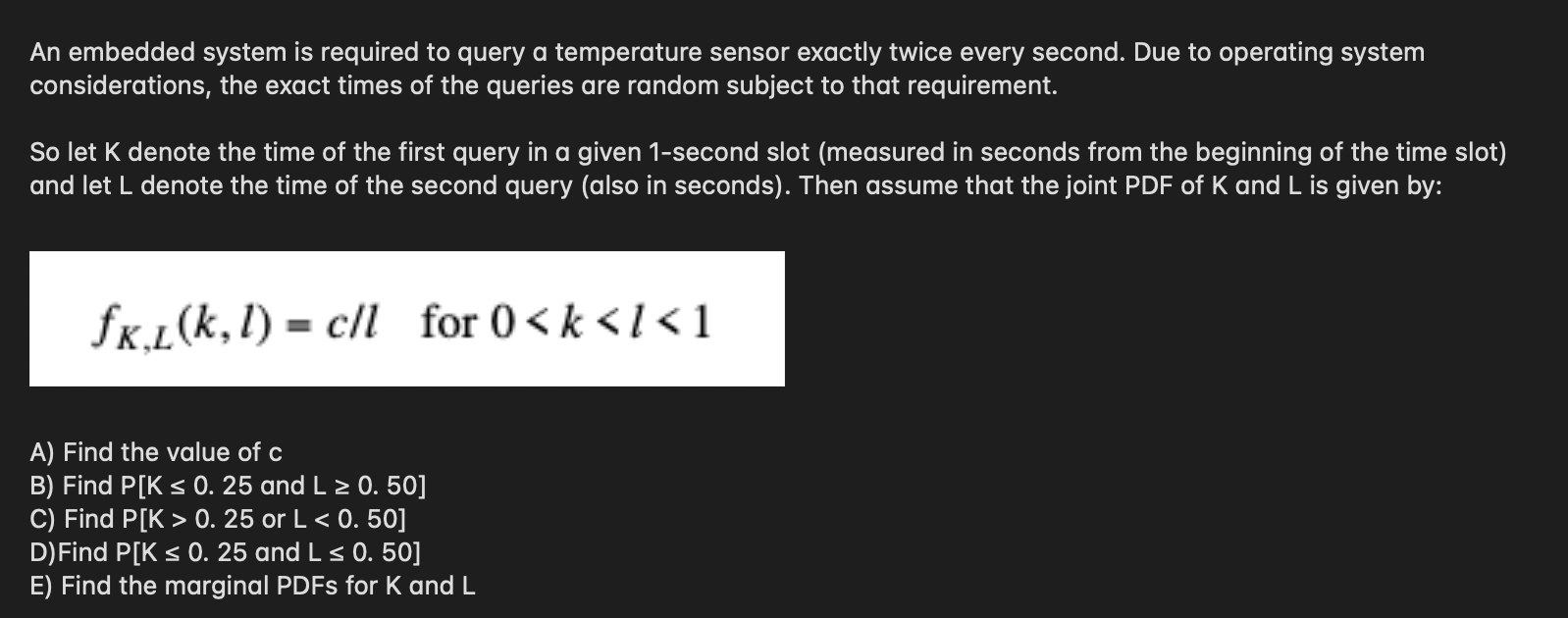 A sensor queries a temperature sensor exactly 2 | Chegg.com