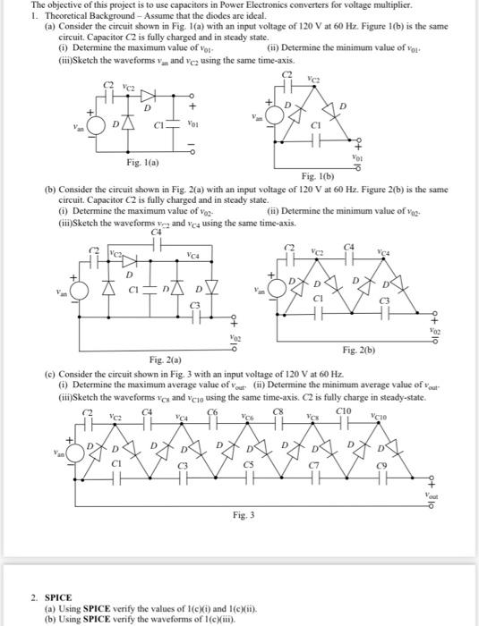 Solved The Objective Of This Project Is To Use Capacitors In Chegg Com   Image