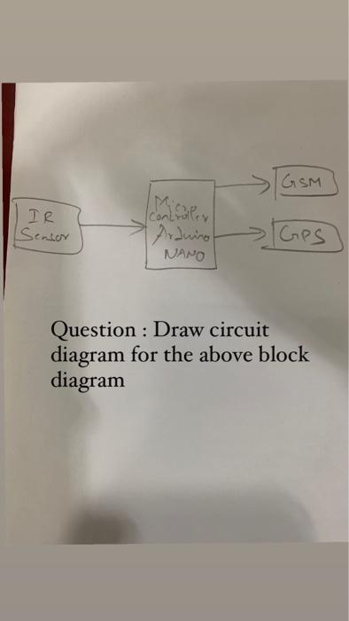 Question : Draw circuit diagram for the above block | Chegg.com