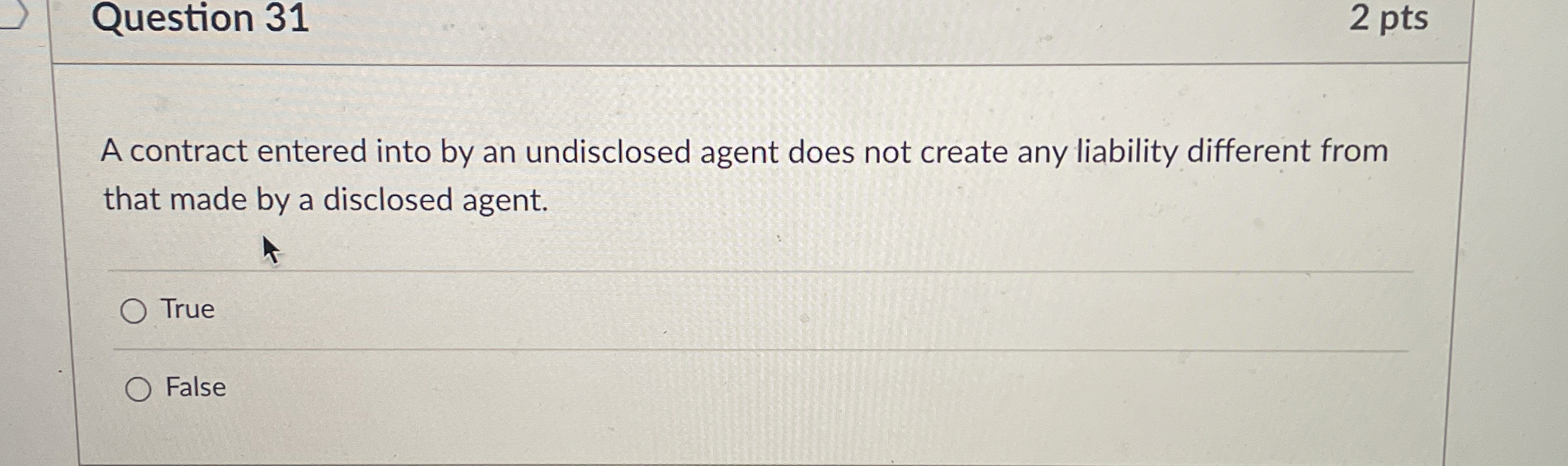 Solved Question 312 ﻿ptsA contract entered into by an | Chegg.com