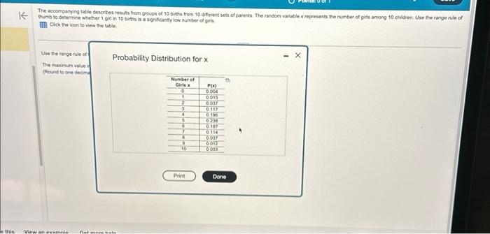 Solved The accompanying table describes results from groups | Chegg.com