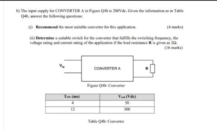 Solved a) Figure Q4a shows the block diagram of a DC power | Chegg.com