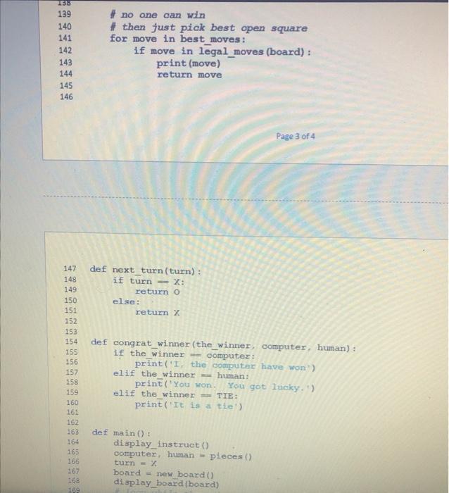 Solved For the function display_instruct, what does it | Chegg.com