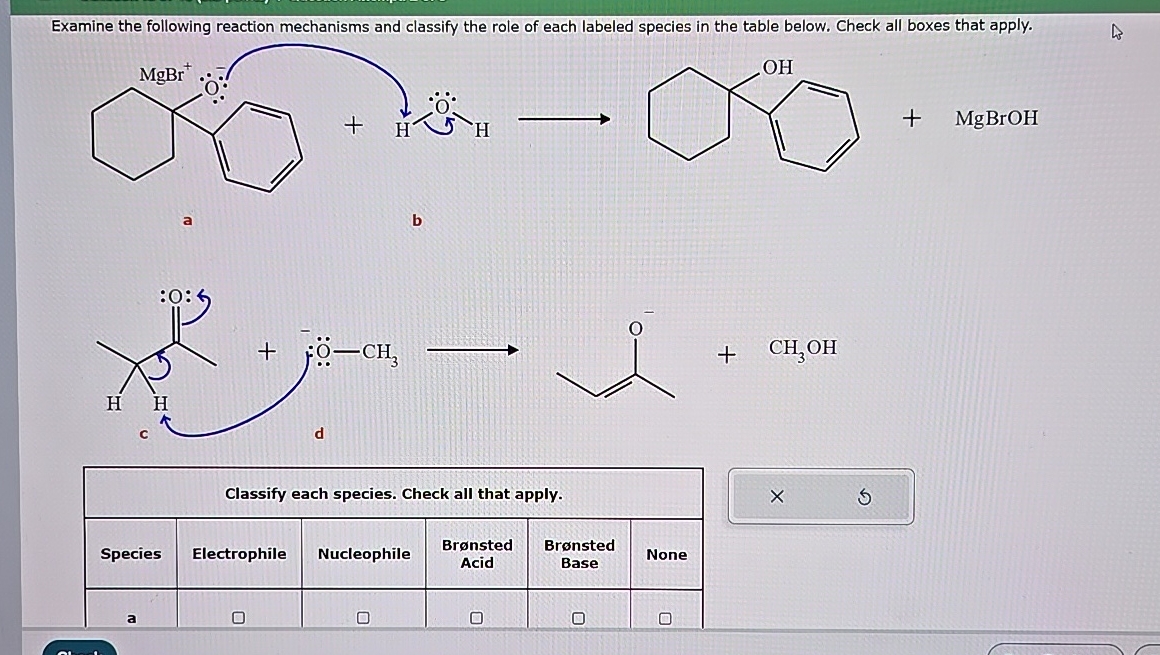 Examine The Following Reaction Mechanisms And | Chegg.com