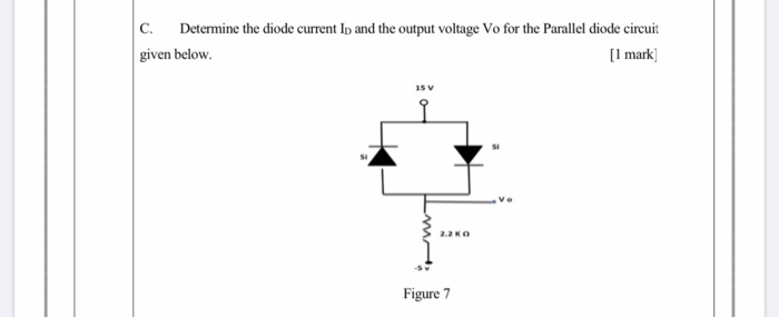 Solved C. Determine the diode current Ip and the output | Chegg.com