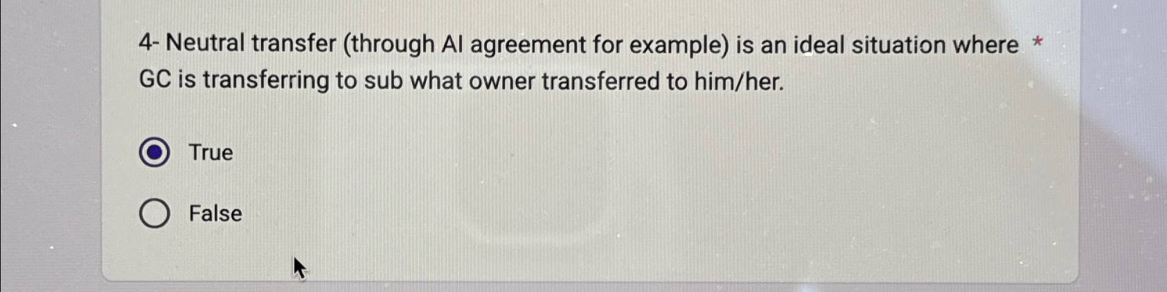 Solved 4- ﻿Neutral transfer (through Al agreement for | Chegg.com
