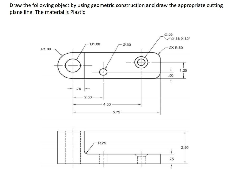 Solved Draw the following object by using geometric | Chegg.com