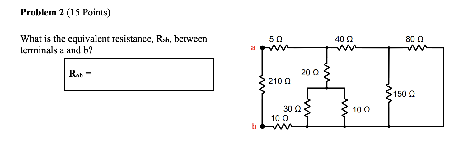Solved Problem 2 (15 ﻿Points) ﻿What is the equivalent | Chegg.com