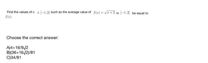Solved Choose the correct answer and explain step by step | Chegg.com