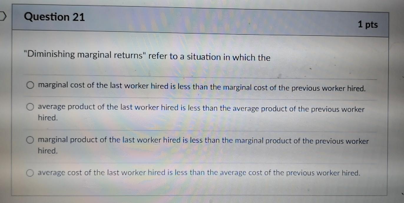Solved Question 17 1 pts Which of the following will shift | Chegg.com