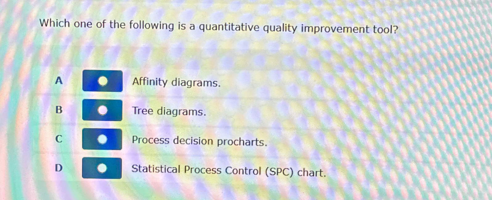 Solved Which one of the following is a quantitative quality | Chegg.com