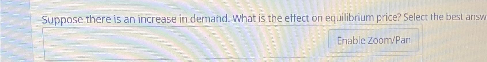 Solved Suppose there is an increase in demand. What is the | Chegg.com