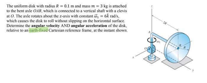 Solved Hints: Disk Rotates About B, Which Itself Rotates | Chegg.com