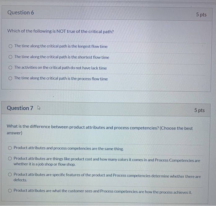 Solved Question 6 5 pts Which of the following is NOT true | Chegg.com