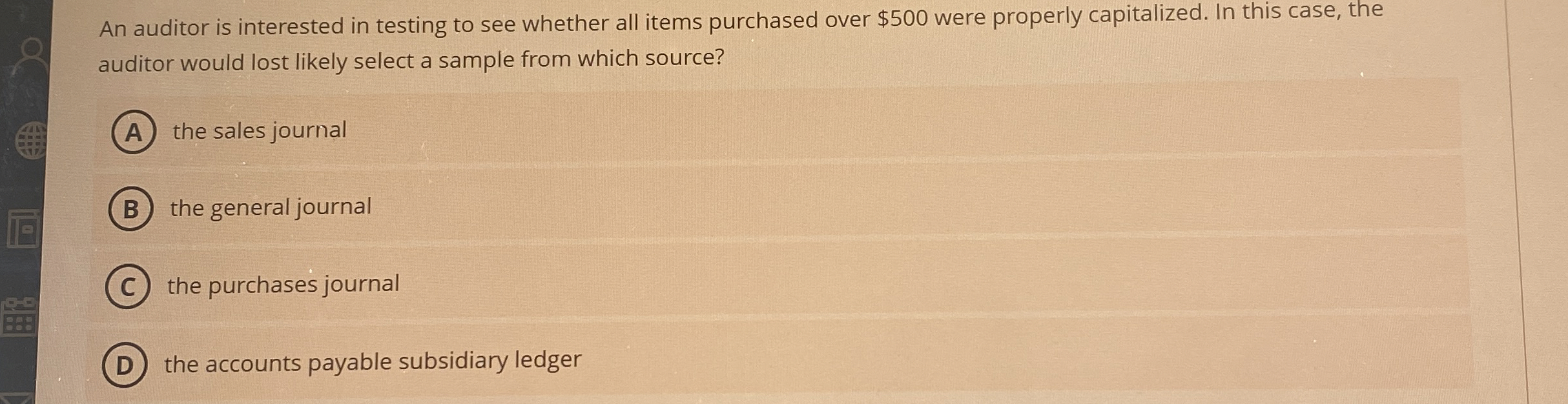 Solved An auditor is interested in testing to see whether