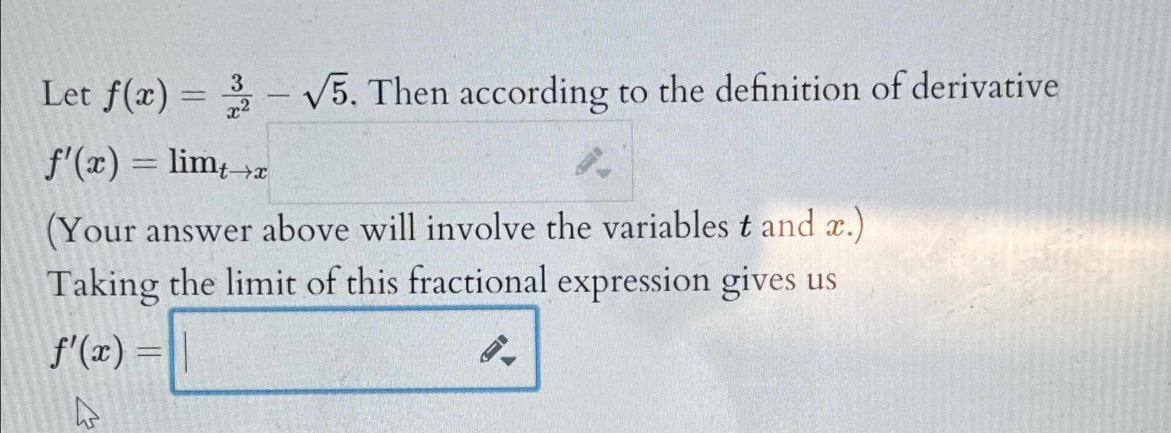 Solved Let F X 3x2 52 ﻿then According To The Definition Of