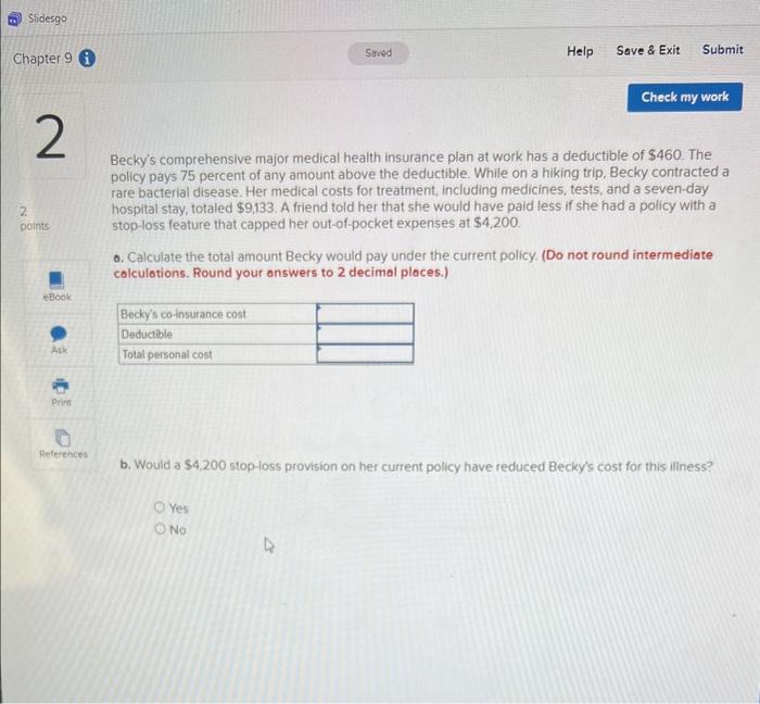 solved-becky-s-comprehensive-major-medical-health-insurance-chegg