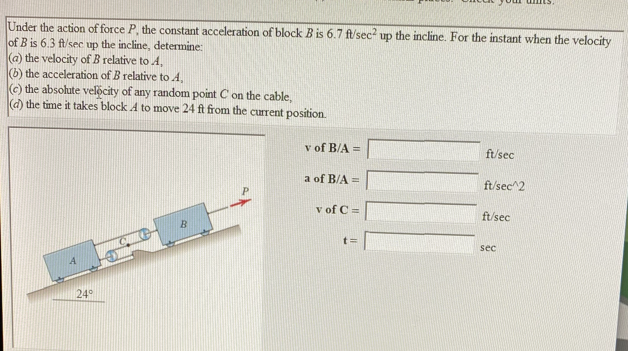 Solved Under the action of force P, ﻿the constant | Chegg.com